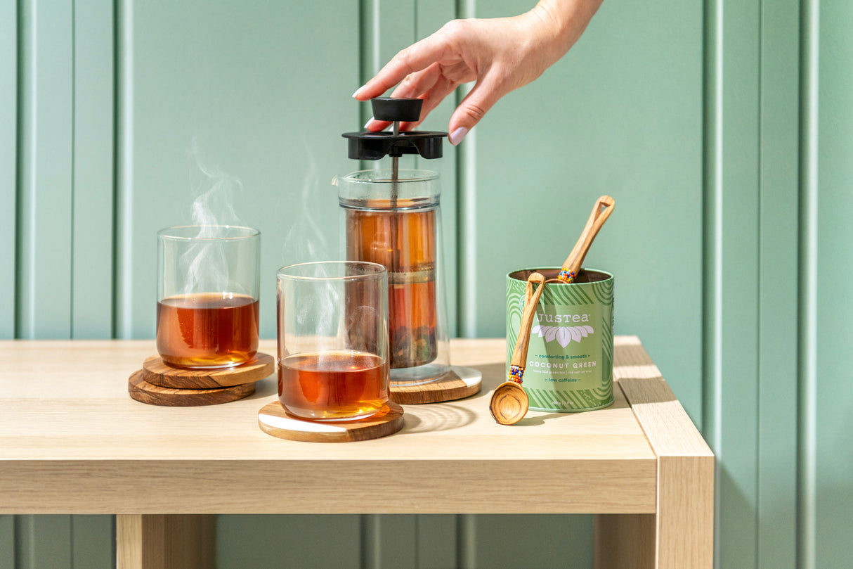 Hand-carved Beaded Tea Spoon