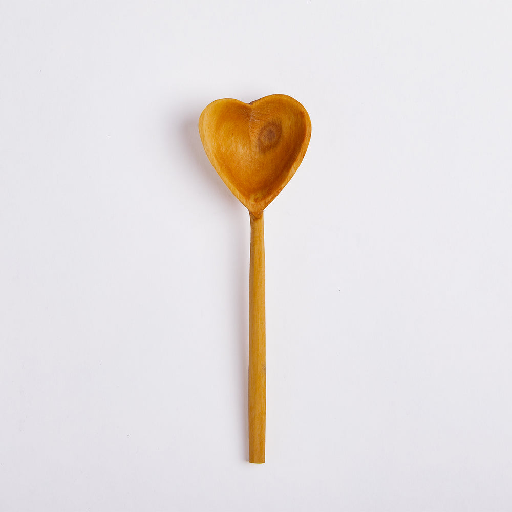 Hand-carved Heart Tea Spoon (Quantity of 25)