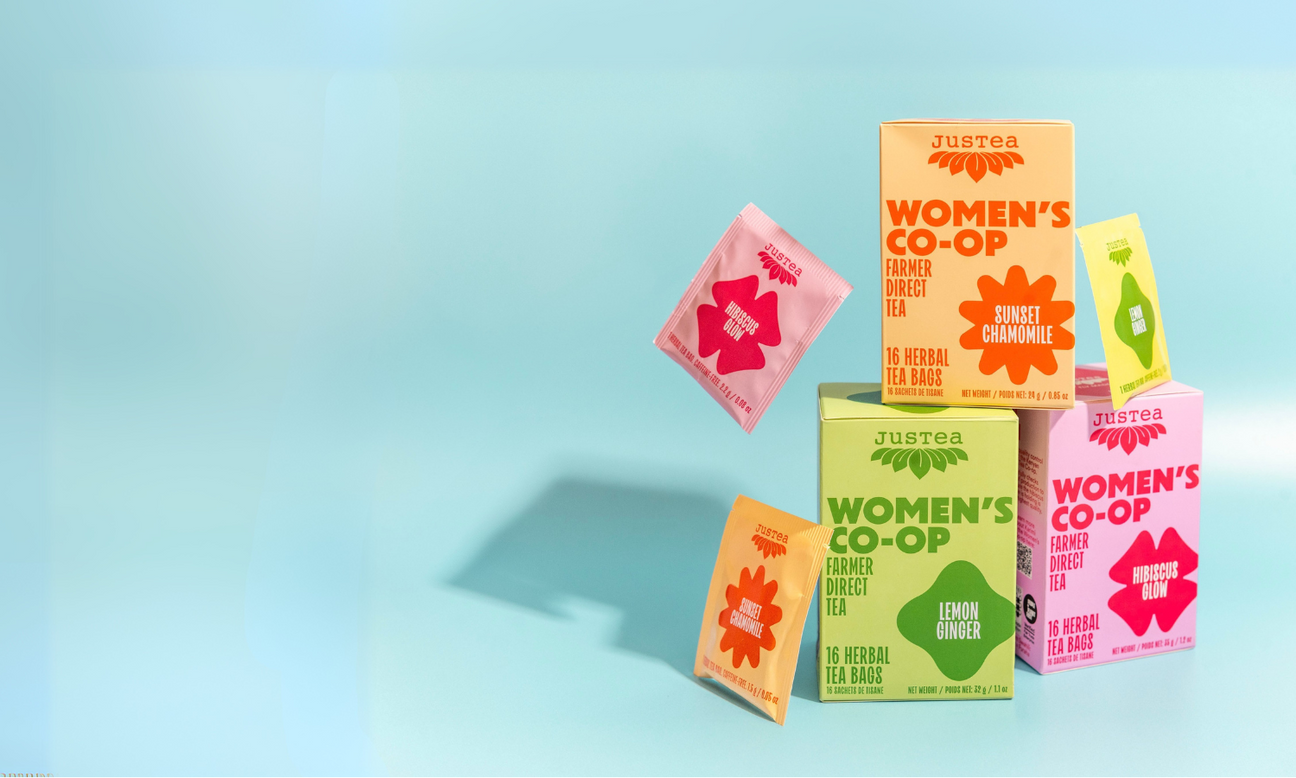 Women's Co-op Tea Bag Boxes