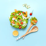 Hand-carved Salad Serving Spoons (set of 2)