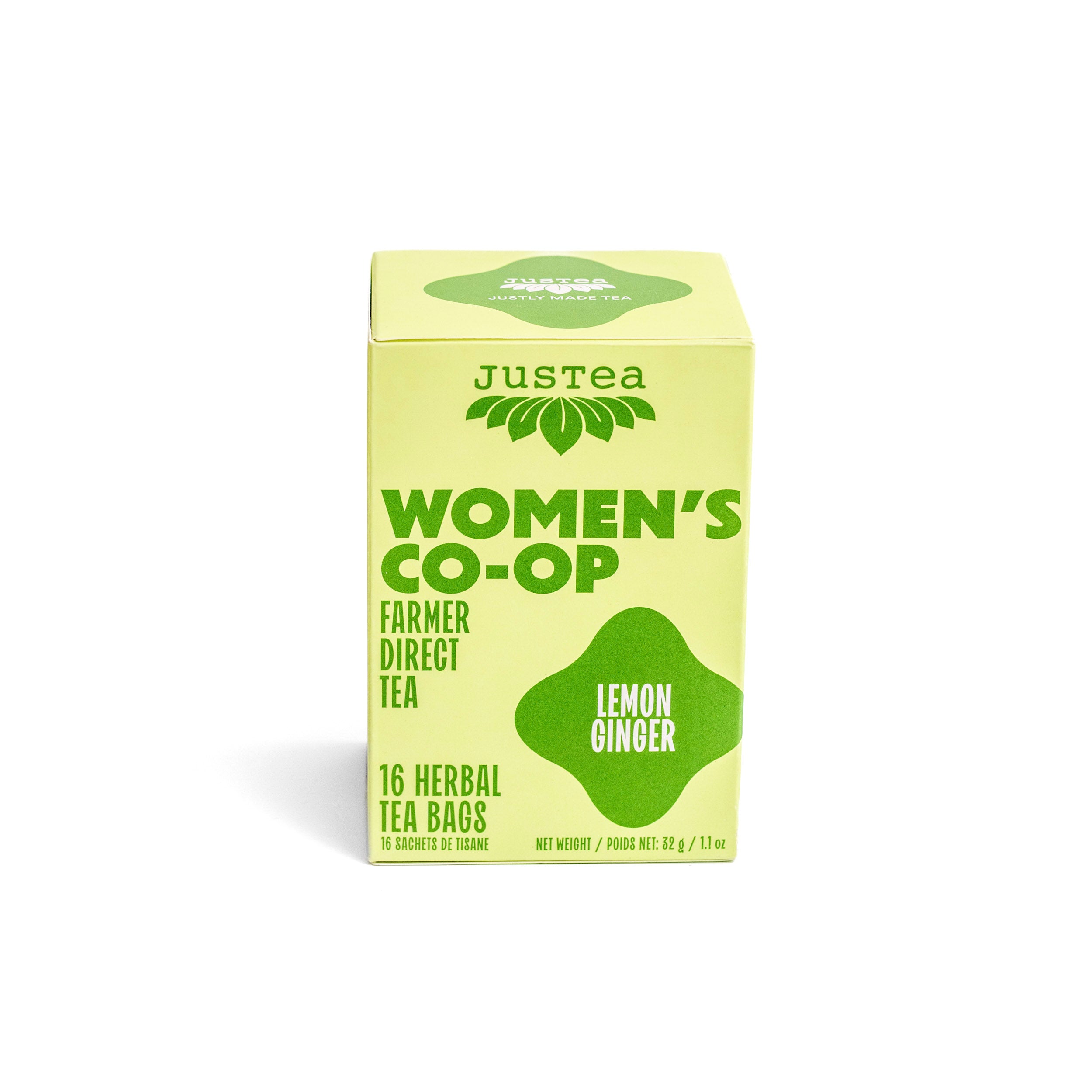 Lemon Ginger Tea Bags - Organic, Fair Trade, Buy Herbal Tea from