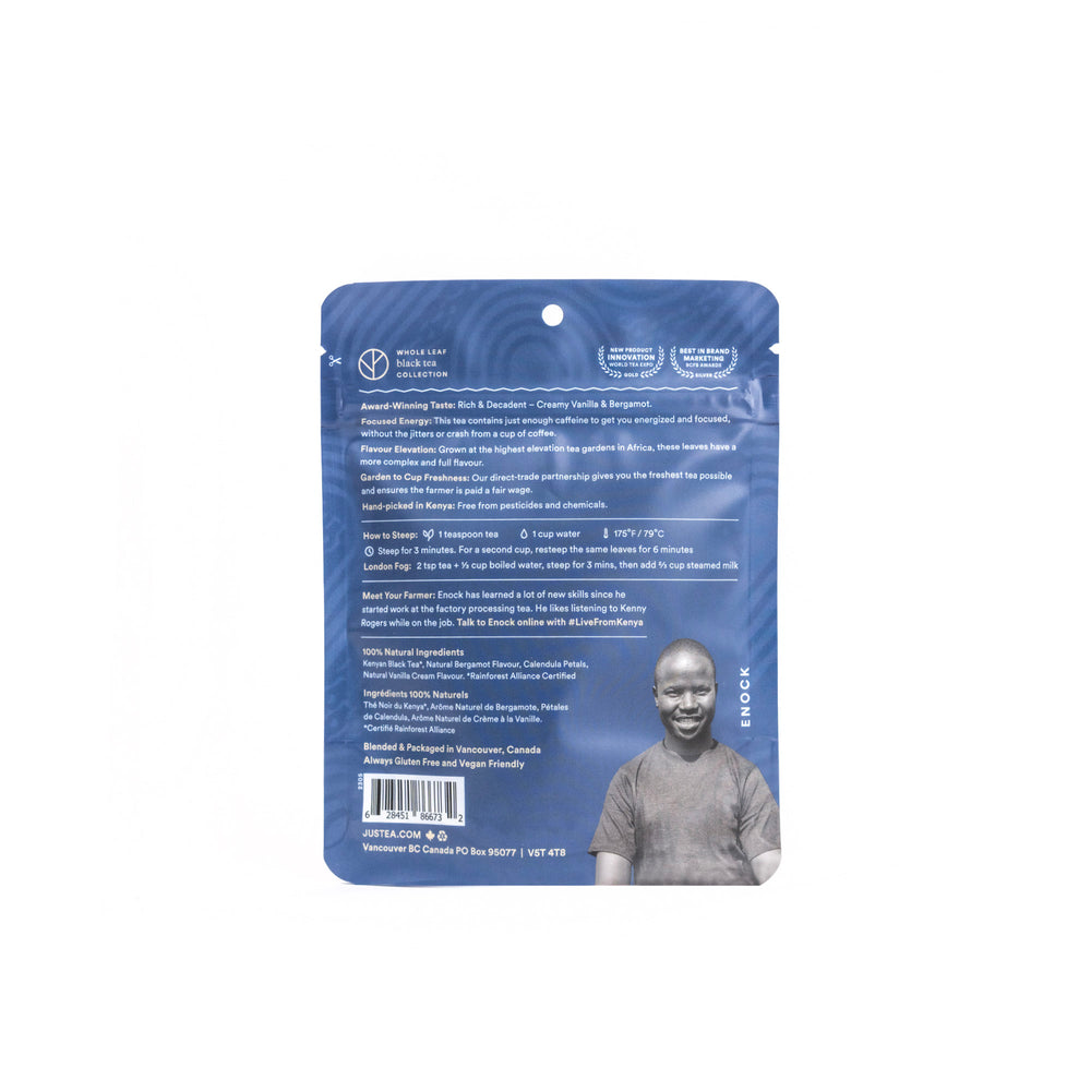 Cream Earl Grey Stand-Up Pouch - 80 Cups Loose Leaf Tea (Quantity of 6)