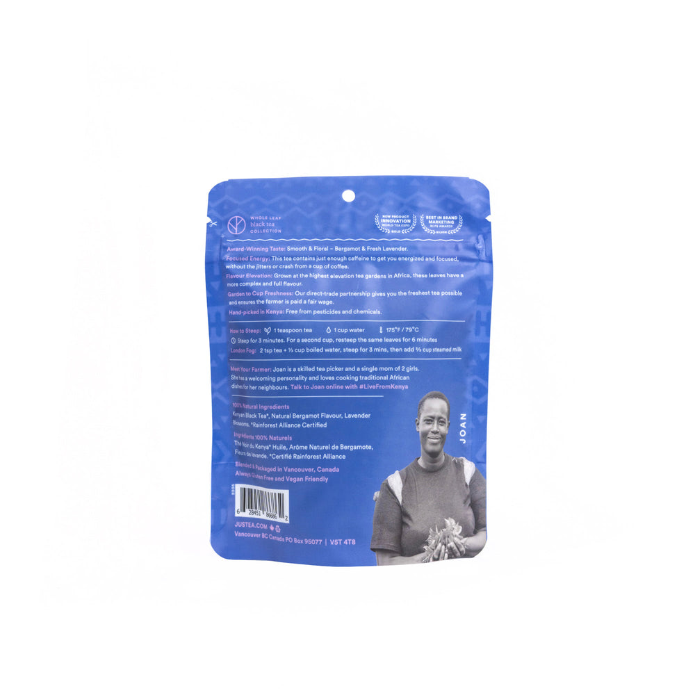 Lavender Earl Grey Stand-Up Pouch - 80 Cups Loose Leaf Tea (Quantity of 6)