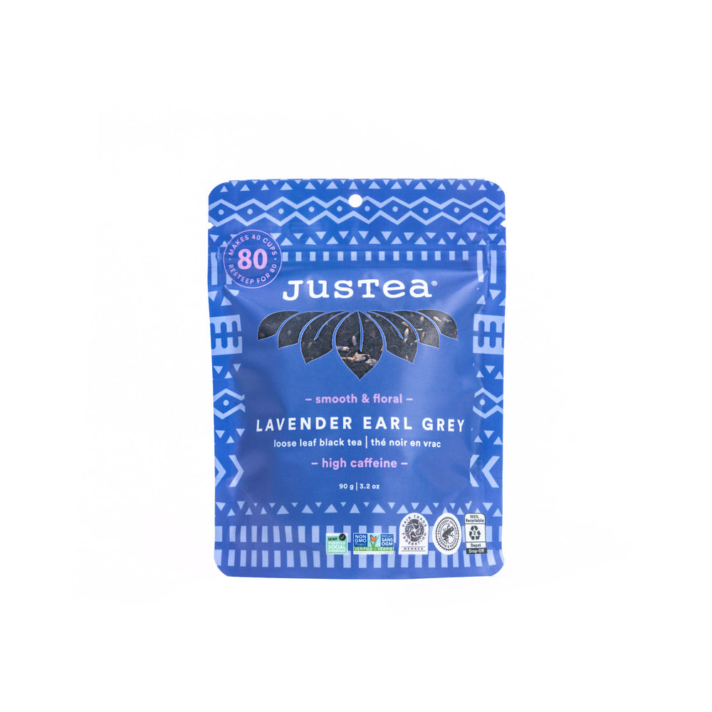 Lavender Earl Grey Stand-Up Pouch - 80 Cups Loose Leaf Tea (Quantity of 6)