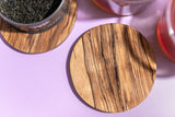 Hand-carved Olive Wood Coasters (2 pack)