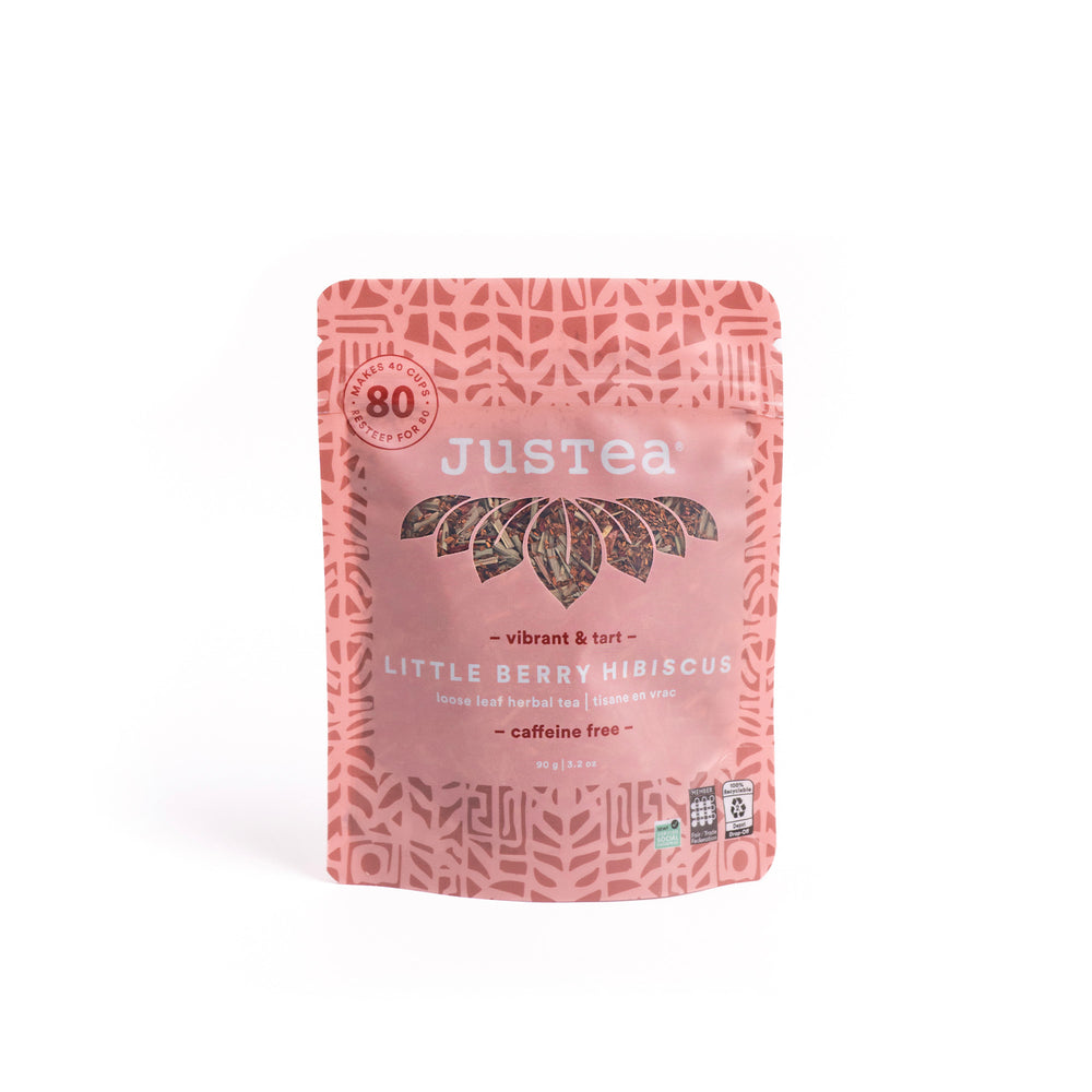 Little Berry Hibiscus Stand-Up Pouch - 80 Cups Loose Leaf Tea (Quantity of 6)