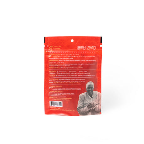 African Chai Stand-Up Pouch - 80 Cups Loose Leaf Tea (Quantity of 6)