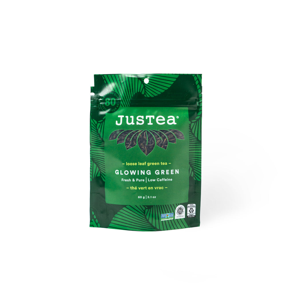 Glowing Green Stand-Up Pouch - 80 Cups Loose Leaf Tea (Quantity of 6)