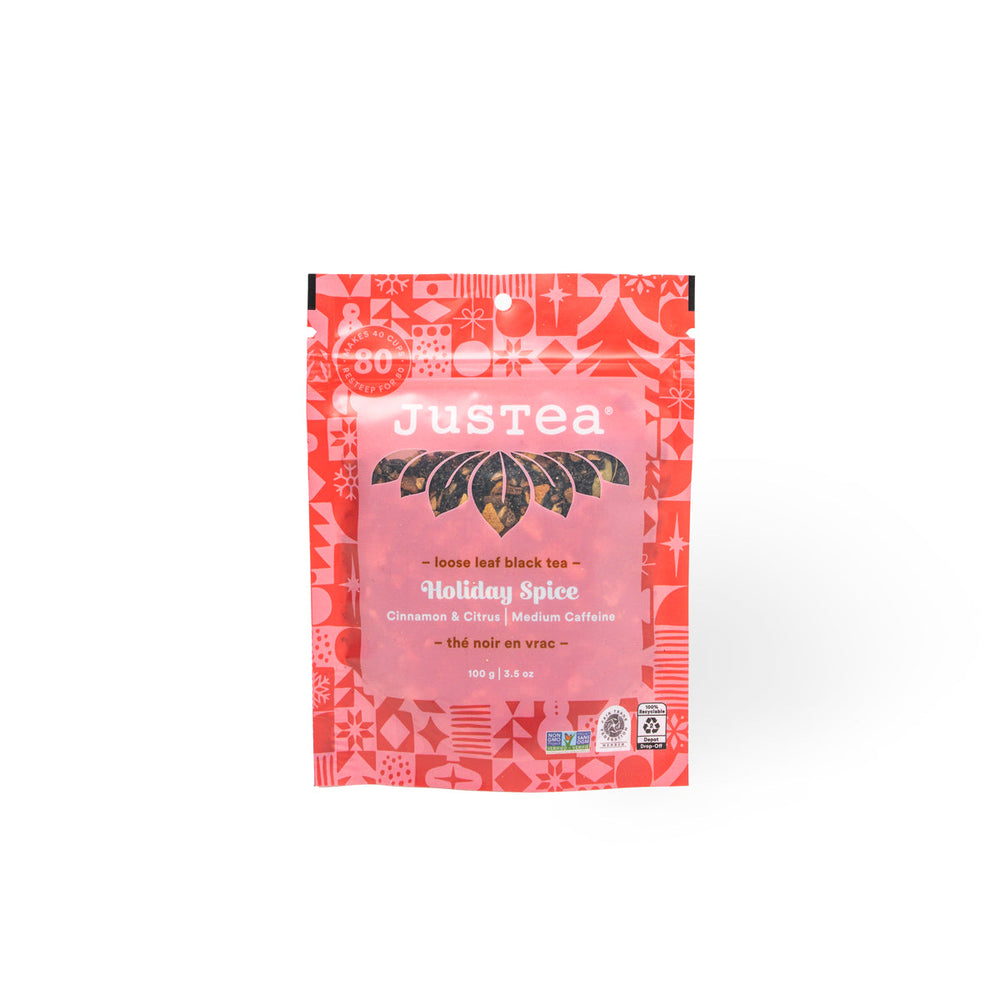 Holiday Spice Stand-Up Pouch - 80 Cups Loose Leaf Tea (Quantity of 6)
