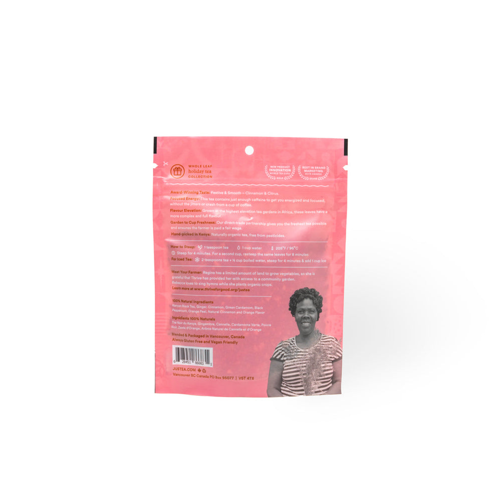 Holiday Spice Stand-Up Pouch - 80 Cups Loose Leaf Tea (Quantity of 6)