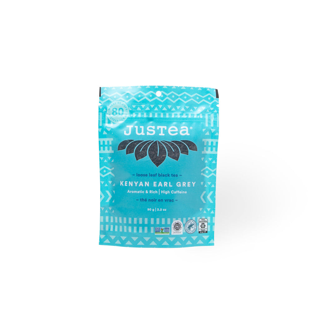 Kenyan Earl Grey Stand-Up Pouch - 80 Cups Loose Leaf Tea (Quantity of 6)