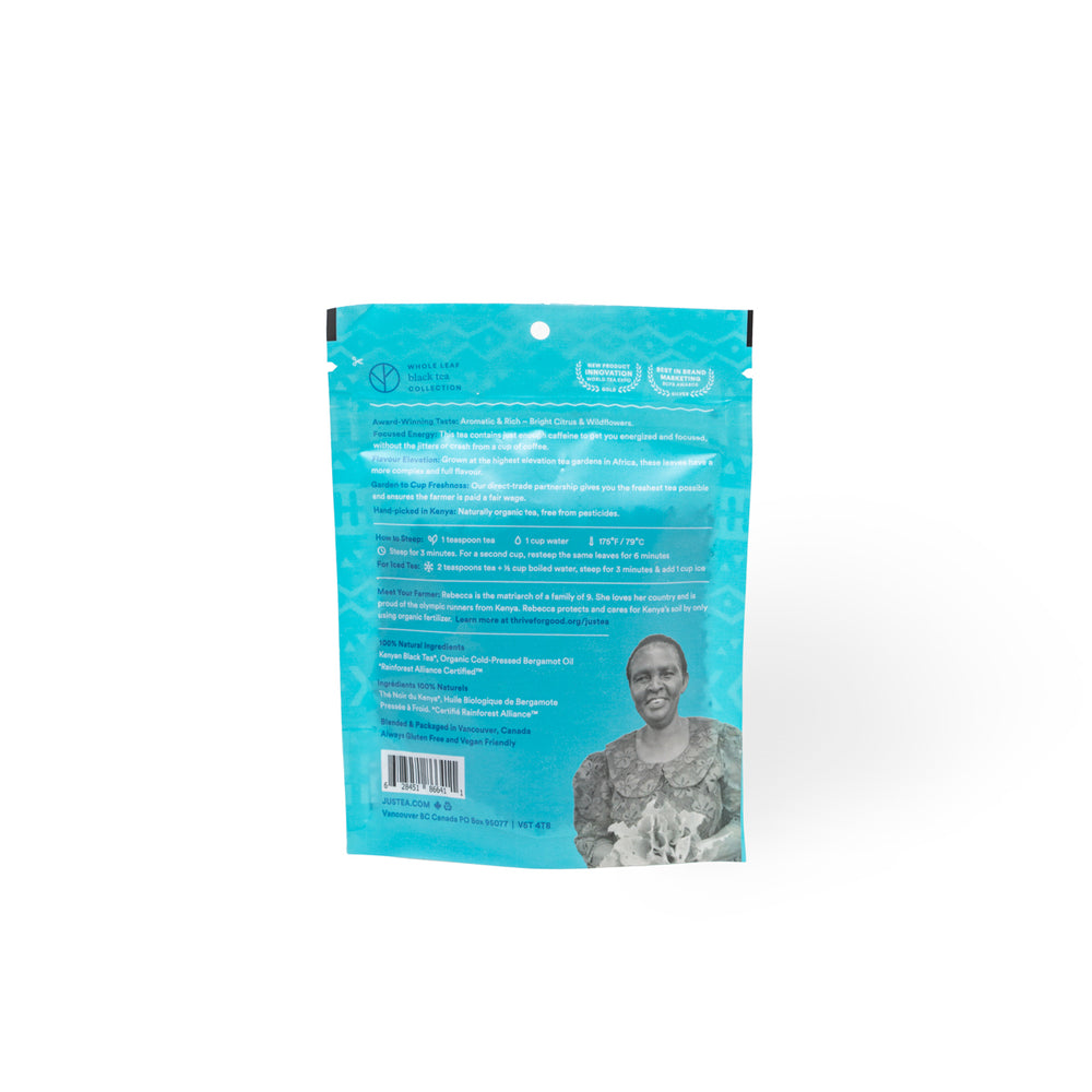 Kenyan Earl Grey Stand-Up Pouch - 80 Cups Loose Leaf Tea (Quantity of 6)
