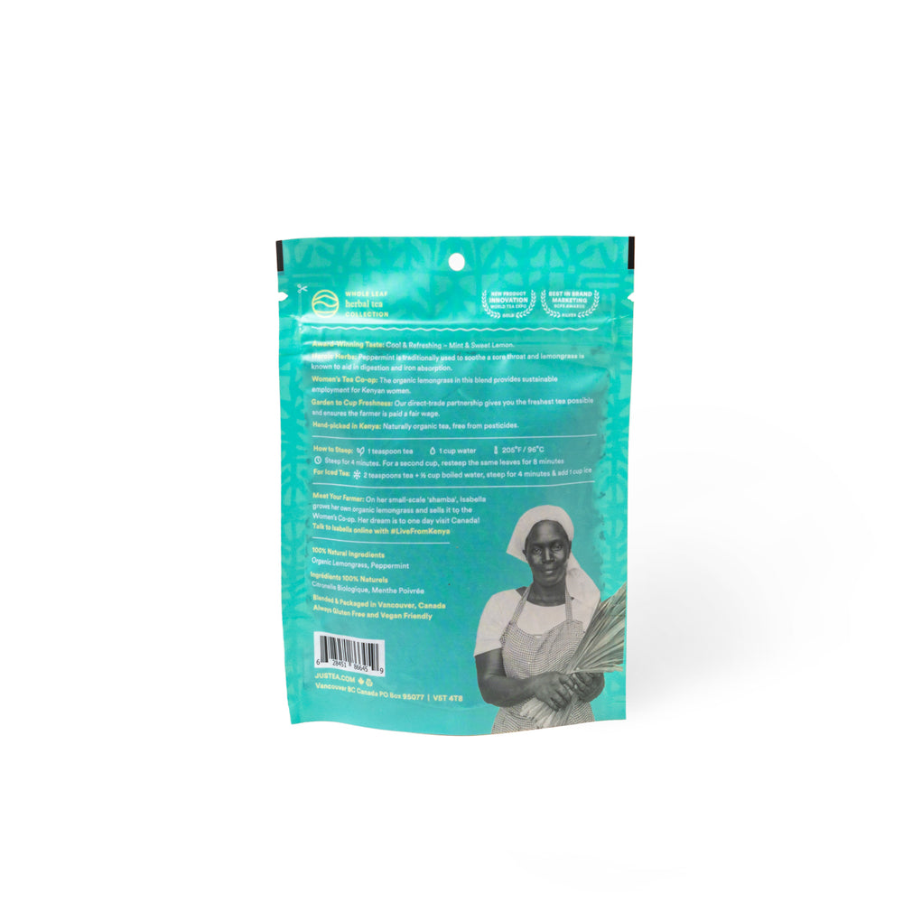 Peppermint Garden Stand-Up Pouch - 80 Cups Loose Leaf Tea (Quantity of 6)