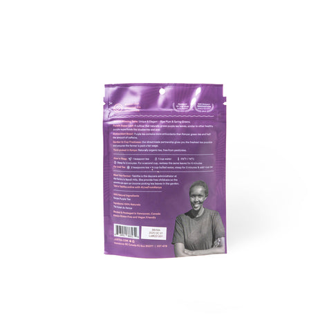Purple Leaf Tea Stand-Up Pouch - 80 Cups Loose Leaf Tea (Quantity of 6)