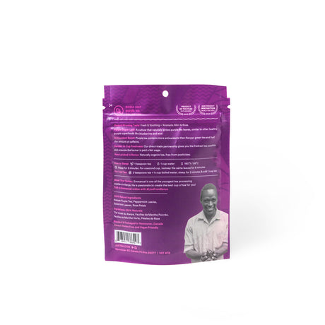 Purple Mint Stand-Up Pouch - 80 Cups Loose Leaf Tea (Quantity of 6)