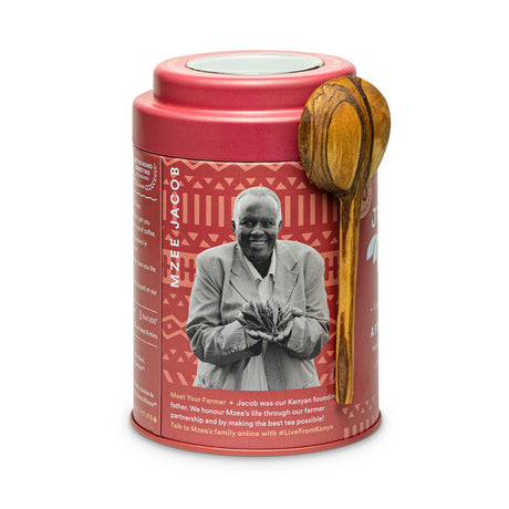 African Chai Tin & Spoon - 80 cups Loose Leaf Tea (Quantity of 6)