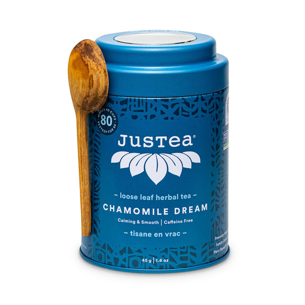 Chamomile Dream Tin & Spoon - 80 cups Loose Leaf Tea (Quantity of 6)