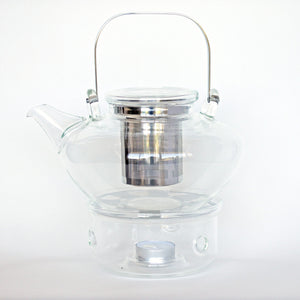 
                  
                    Clear Glass Teapot with Warmer
                  
                