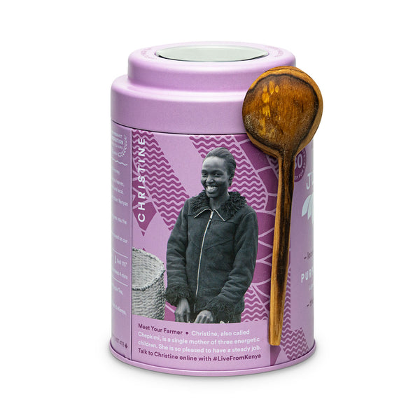 Purple Jasmine Tin & Spoon - 80 cups Loose Leaf Tea (Quantity of 6)